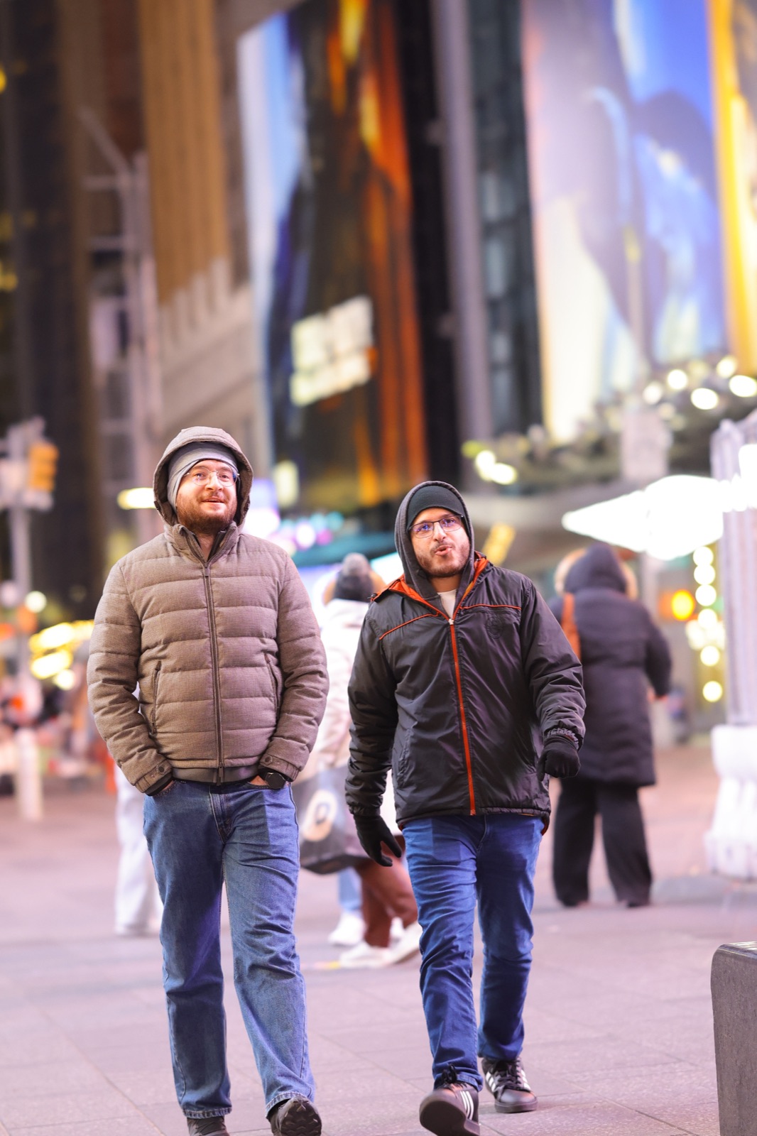 Rafet Kavak (solda) ve Süleyman Armağan Er (sağda) New York'ta